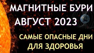 Магнитные бури в АВГУСТЕ 2023 Неблагоприятные дни Как пережить [upl. by Celinda]