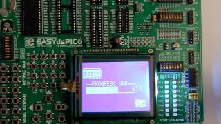 Visual GLCD Video Example  EasydsPIC6  128x64 and Touch Panel [upl. by Emyle]