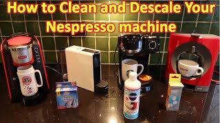 Nespresso Krups Descaling amp Cleaning your coffee machine [upl. by Roseann]