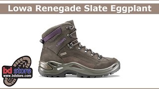 Wandelschoenen Lowa Renegade GoreTex Mid Eggplant [upl. by Bryant]