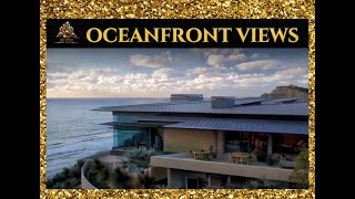 Breathtaking OCEANFRONT View Stunning Architecture Modern House Touring [upl. by Ecilayram774]