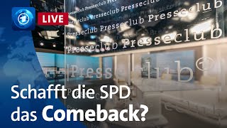 Scholz bleibt Schafft die SPD das Comeback  ARDPresseclub [upl. by Alcot]