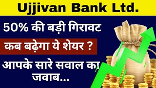 Ujjivan Small Finance Bank Share  Ujjivan Small Finance Bank Share Latest News  Ujjivan Bank Share [upl. by Eeral]