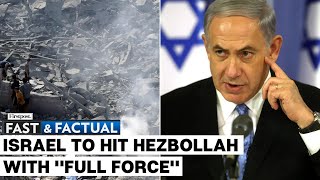 Fast and Factual LIVE Netanyahu Says Israel Will Continue Striking Hezbollah With quotFull Forcequot [upl. by Yenttirb]