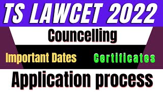 TS Lawcet 2022 counseling process step by step application in Telugu [upl. by Aihsenor]