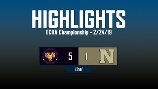 Highlights  West Chester Golden Rams vs Navy Midshipmen  ECHA Championship 22419 [upl. by Donelson483]