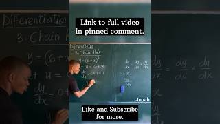 Chain Rule Method of Differentiation  Derivatives excellenceacademy jonahemmanuel [upl. by Ailiec674]