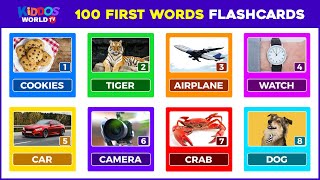 First 100 Words for Children English Vocabulary Learning [upl. by Eidahs]