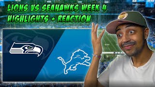 Lions vs Seahawks 2024 Highlights and Reaction Is this the best game of Jared Goffs career [upl. by Nataline]