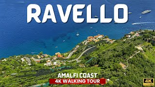 RAVELLO Amalfi Coast Italy 🇮🇹 Walking tour of RAVELLO and VILLA CIMBRONE and VILLA RUFOLO [upl. by Haberman]