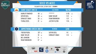 Surf Coast 2nd XI v Armstrong Creek 3rd XI [upl. by Buff]