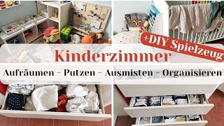 Kinderzimmer  Ausmisten und Organisieren  DIY Spielzeug  clean with me  declutter and organize [upl. by Rosenblatt839]