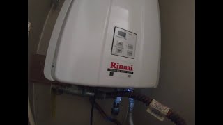 Rinnai V series tankless water heater error code 14 blown thermal fuse [upl. by Grata]