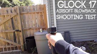 Umarex Airsoft Glock 17 Firing and Blowback Demonstration [upl. by Jotham300]