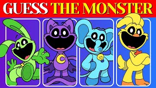 Guess the monster BY EMOJI  The Smiling Critters  CatNap DogDay KickinChicken Bubbaphant [upl. by Ecnesse589]