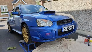 DIY Rust removal and undercoating my 2004 Subaru Impreza STi frontend Summer project complete [upl. by Alma99]