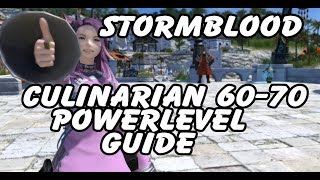 FFXIV Culinarian 6070 Powerlevel Guide  Leves Collectables amp Resources [upl. by Esylla]