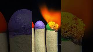 Burning Multicolored Matches ASMR [upl. by Naoh]