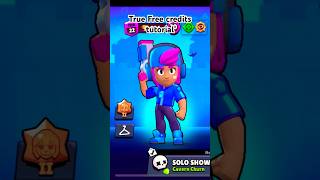 Free credits tutorial supercell brawlstars 🔫⭐️ [upl. by Boorer849]