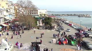 Plomari Lesvos Live Central Square [upl. by Ahsetan681]