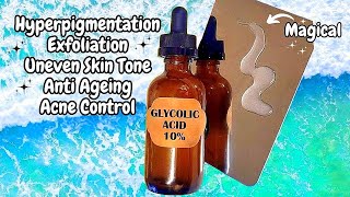 10 GLYCOLIC ACID Serum Recipe For Milia Removal amp Texture Smoothing High Potency Solution [upl. by Ibocaj]