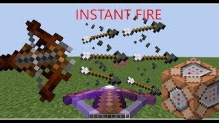 How to make instant firing crossbow in Minecraft BEDROCK [upl. by Nivloc261]