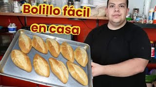 Receta de bolillos caseros facil sin tanto trabajo [upl. by Gerek]