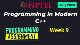 NPTEL Programming in Modern C WEEK 9 Programming Assignments  July 2024 [upl. by Thackeray744]