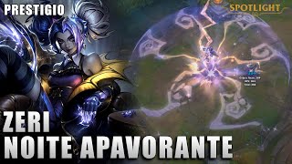 Zeri Noite Apavorante de PRESTIGIO  Skin Spotlight PREVIA [upl. by Anderer]