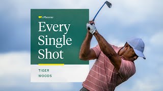 Tiger Woods First Round  Every Single Shot  The Masters [upl. by Hgielrac610]