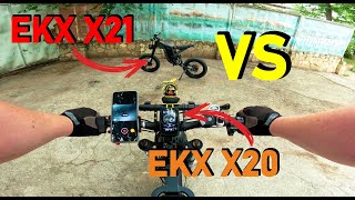 Обзор на сравнение EKX BIKE X20 и EKX BIKE X21 [upl. by Adnilec796]