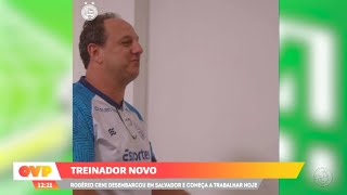 Bahia tem treinador novo Rogério Ceni desembarca em Salvador e inicia o trabalho [upl. by Annaihs]