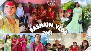 Dashain Vlog 2081 Bijaya Dashami Vlog  Family Vlog Sharika Giri Nepali Dashain Festival [upl. by Grimonia]