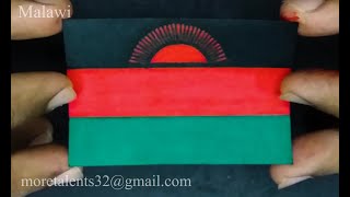 Draw a proportional Malawi Flag while National Anthem mbendera ya Malaŵi [upl. by Etheline788]