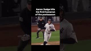 Aaron Judge hits his first homerun of the postseason [upl. by Ynnig]