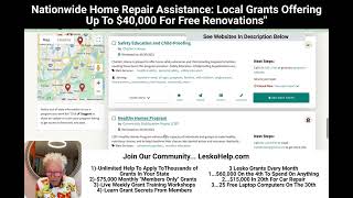 Nationwide Home Repair Assistance Local Grants Offering Up To 40000 For Free Renovations [upl. by Yeniar62]