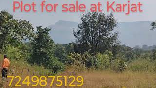 Plot for sale at Karjat15 Gunthamountain view250 lacs per Guntha [upl. by Nosremaj]