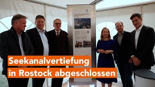 Seekanalvertiefung in Rostock abgeschlossen [upl. by Aikal]