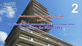 Fundamentals of Structural Design  combinations of permanent actions amp snow loads 2 [upl. by Crellen256]