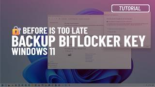 Windows 11 10 Backup BitLocker recovery key to unlock your PC [upl. by Ytak]