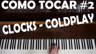 Como tocar Clocks  Coldplay Aula piano para iniciantes [upl. by Mohsen]