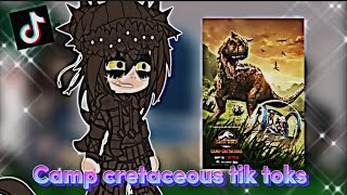 Jurassic worldpark dinosaurs react to 🦖 •JURASSIC WORLD CAMP CRETACEOUS• 🇪🇸🇺🇸🇧🇷 《parte 1》 [upl. by Yentruocal]