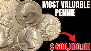 quotTop 5 Most Valuable Pennies US Worth Millions You Have These [upl. by Kcinom]