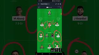 MCI vs FUL dream11 team  MCI vs FUL dream11 team prediction [upl. by Solrac]