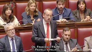 FILINI quotVERGOGNATEVI LOPPOSIZIONE CHIEDE ALLUE DI SANZIONARE I CITTADINI ITALIANIquot [upl. by Collar67]