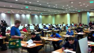 WSC 2011  World Sudoku Championship 2011 in Eger  Hungary  Part 3 [upl. by Alokin501]