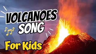 Volcanoes Song for Kids  Sing and Learn With Fun Volcanos Song [upl. by Arikahs]