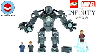 LEGO Marvel 76190 Iron Man  Iron Monger Mayhem  LEGO Speed Build Review [upl. by Reace477]