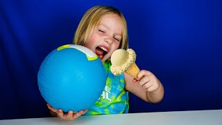 Making Delicious Ice Cream In Our YayLabs Ice Cream Ball [upl. by Elacim493]