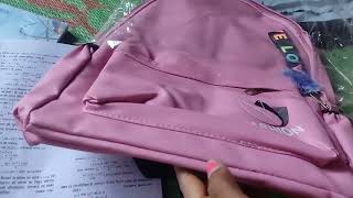 Unboxing Of Girls bag 🛍️ order from Flipkart  Nice Bag [upl. by Tasia]